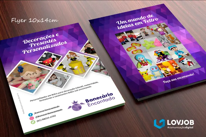 Flyer para Bonecário Encantado
