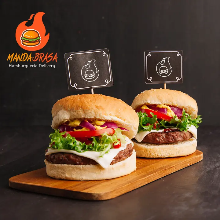 Campanha de lançamento para Manda Brasa Hamburgueria