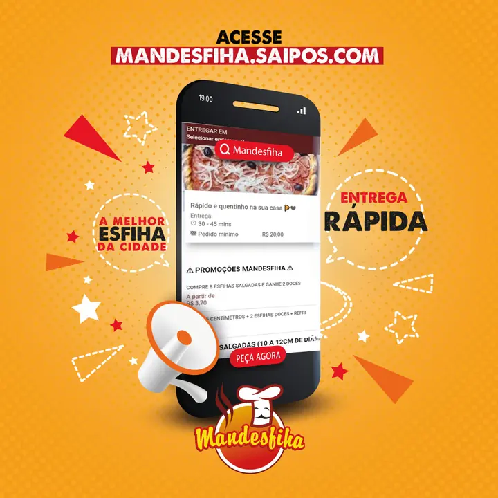 Social media: delivery para Mandesfiha