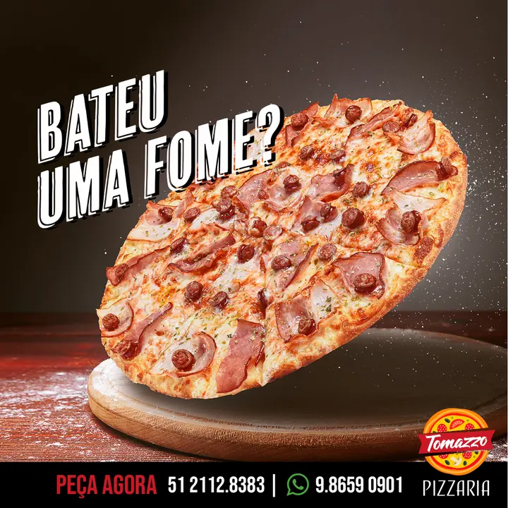 Social media para Pizzaria Tomazzo