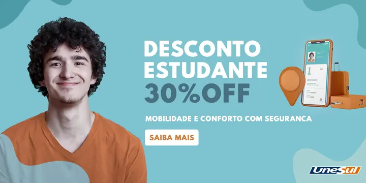 Campanha Estudante: 30% off para Unesul