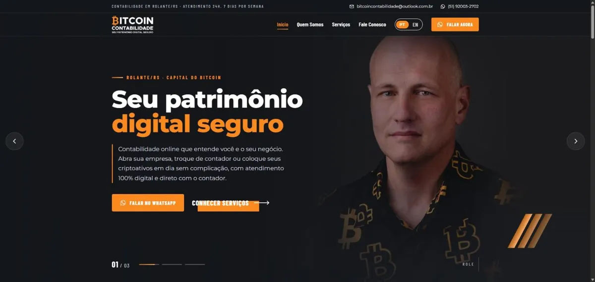 Site Bitcoin Contabilidade e Perícia